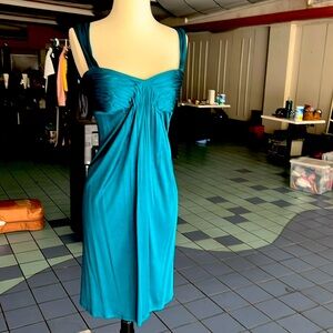 Teal cocktail dress